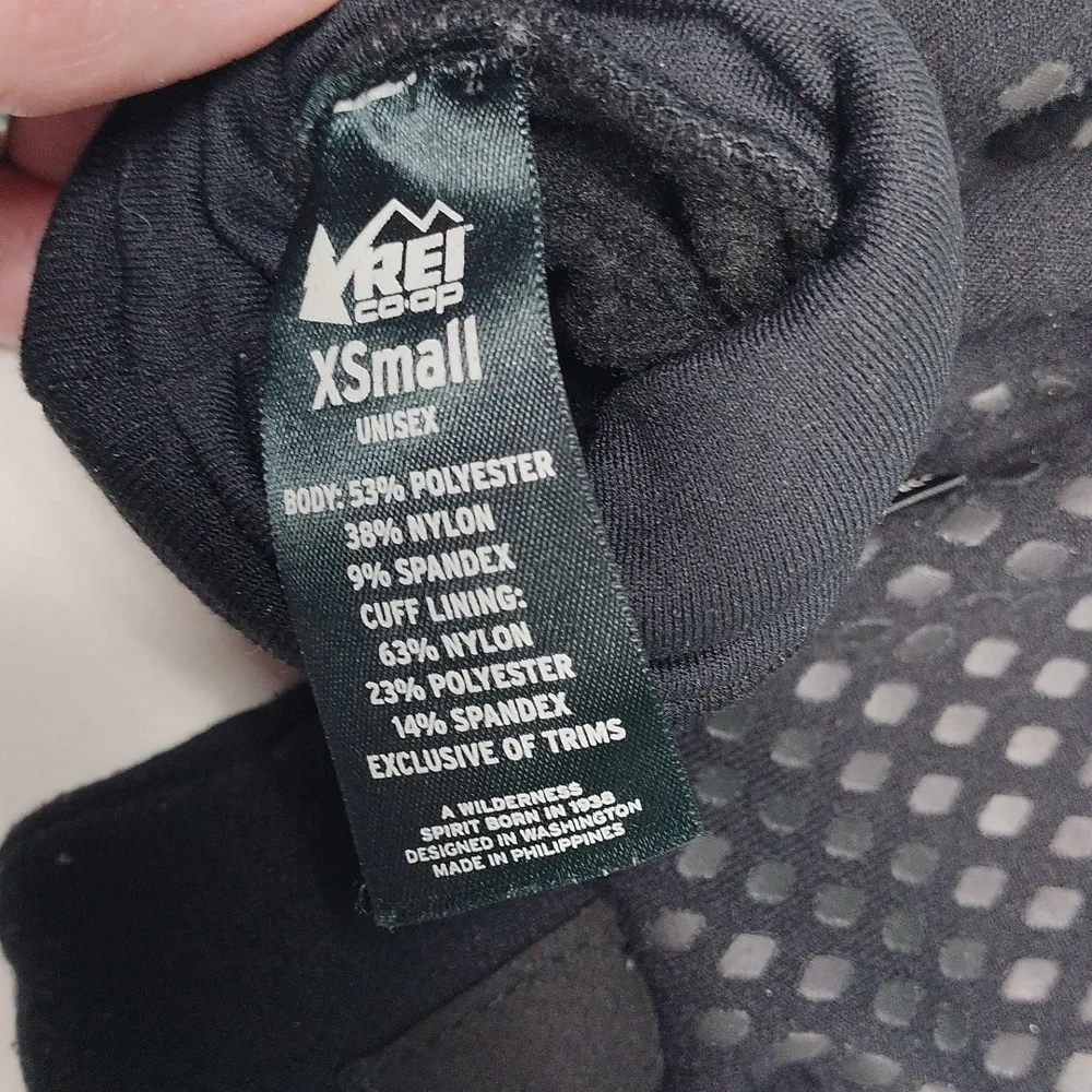 REI Black Unisex Outdoor Gloves Size XS